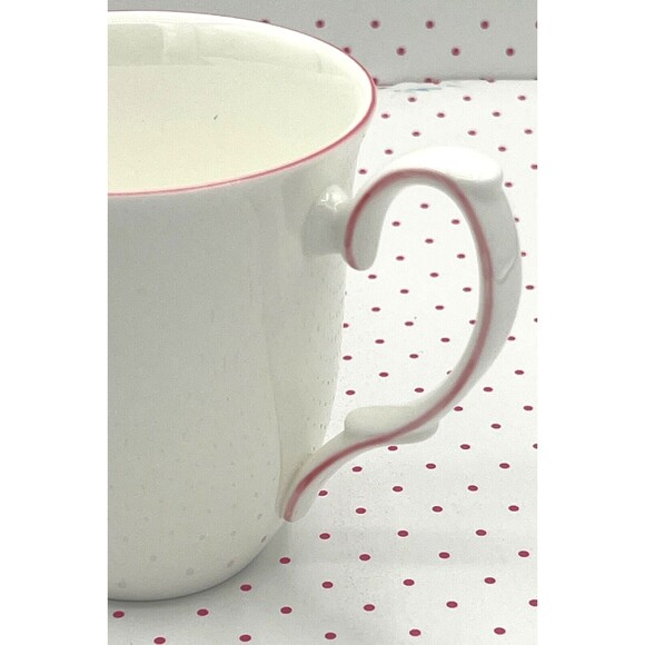 Twig New York Fine Bone‎ China Mugs Boutique Amelie Roseate Rim Set of Two NWB - Picture 13 of 16